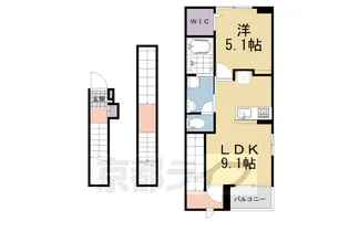 マウントック・カナサ【3階】の間取り