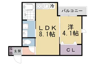THE RESIDENCE KYOTO HIGASINO【202号室】の間取り