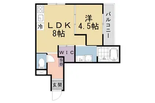 THE RESIDENCE KYOTO HIGASINO【1階】の間取り