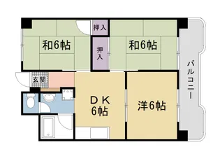 京都四条グランドハイツ【232号室】の間取り