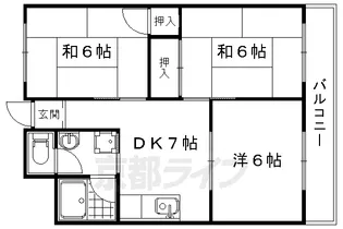 3DKの間取り画像