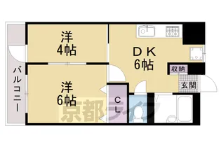 2DKの間取り画像
