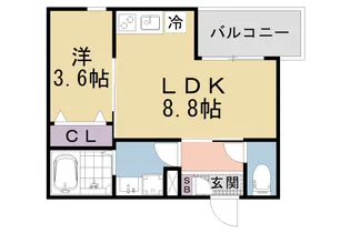 (仮称)ジーメゾン山科エルヴァ【201号室】の間取り