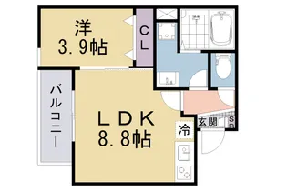 (仮称)ジーメゾン山科エルヴァ【202号室】の間取り