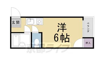 M’s太秦【3-D号室】の間取り