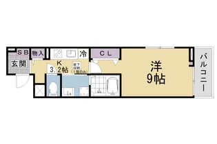 コーチ・フラット【1階】の間取り