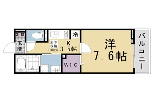 コーチ・フラット【1階】の間取り