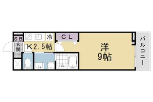 コーチ・フラット【2階】の間取り