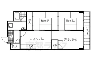 シャトー嵐望Ⅰ【208号室】の間取り
