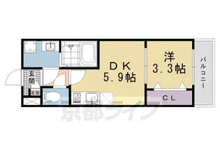 ジーメゾン十条ウエスト【2階】の間取り