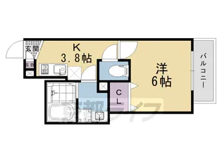 ジーメゾン十条ウエスト【103号室】の間取り