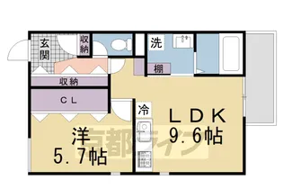 Hygge伏見【2階】の間取り