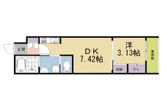 Green Garden【107号室】の間取り