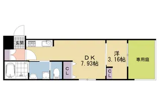 Green Garden【108号室】の間取り