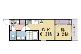 (仮称)ジーメゾン小栗栖クレフィエ【101号室】の間取り