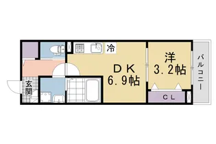 (仮称)ジーメゾン小栗栖クレフィエ【203号室】の間取り