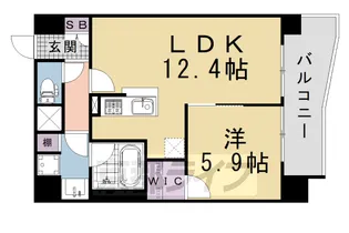 アスヴェル京都西大路SOUTH【6階】の間取り