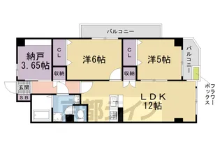 シャルレ4番館【4階】の間取り