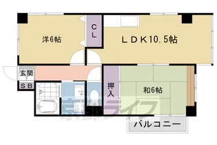 京都府京都市右京区梅津前田町【マンション】の間取り