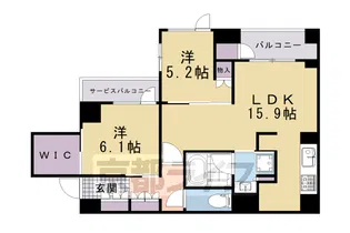 ジオ京都北大路【4階】の間取り