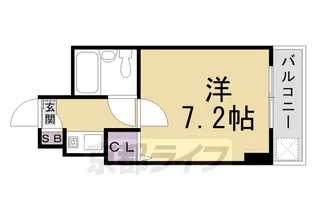 シャレー西京極【307号室】の間取り