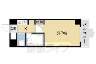 パラドール西院PARTⅡ【305号室】の間取り