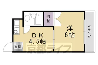 マンションエイト【203号室】の間取り