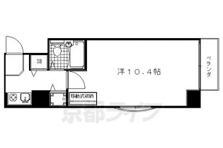 ジョイテル西院【210号室】の間取り