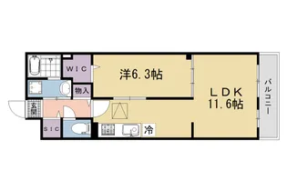グランウエスト J【103号室】の間取り