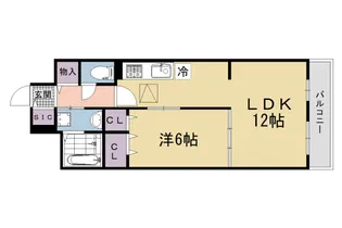グランウエスト J【104号室】の間取り