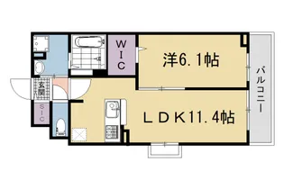 グランウエスト J【305号室】の間取り