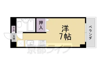 松風マンション【4-A号室】の間取り
