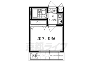 プレジデント河合【4階】の間取り