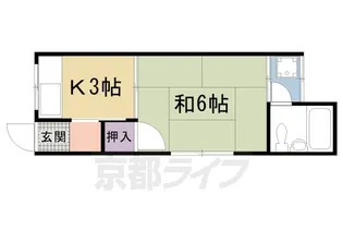 京屋ハイツ【203号室】の間取り