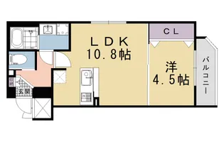 ファーストフィオーレ京都コーヴォ【3階】の間取り