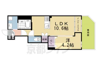 リントゥコト【1階】の間取り