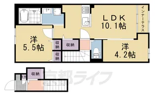 リントゥコト【201号室】の間取り
