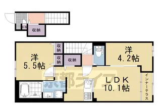 リントゥコト【202号室】の間取り