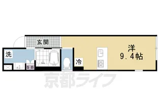 アイリス清水五条【501号室】の間取り