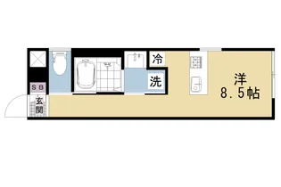 アイリス清水五条【502号室】の間取り