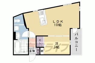 「CANVAS KATSURA」【3階】の間取り