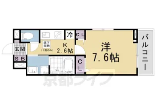 アロッジオ瀬田【1階】の間取り