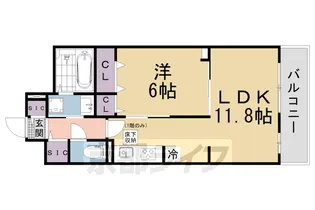 SYS大将軍【1階】の間取り