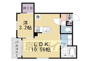 REGALEST二条【1階】の間取り