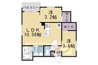 REGALEST二条【3階】の間取り