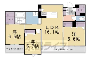 アンド ベンジャミン【102号室】の間取り
