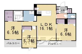 アンド ベンジャミン【202号室】の間取り