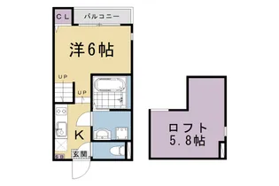 ハーモニー景勝町Ⅱ【203号室】の間取り