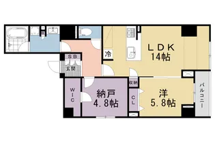 CALM河原町二条【703号室】の間取り