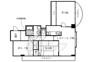 ジェンティール・アドニス【6階】の間取り